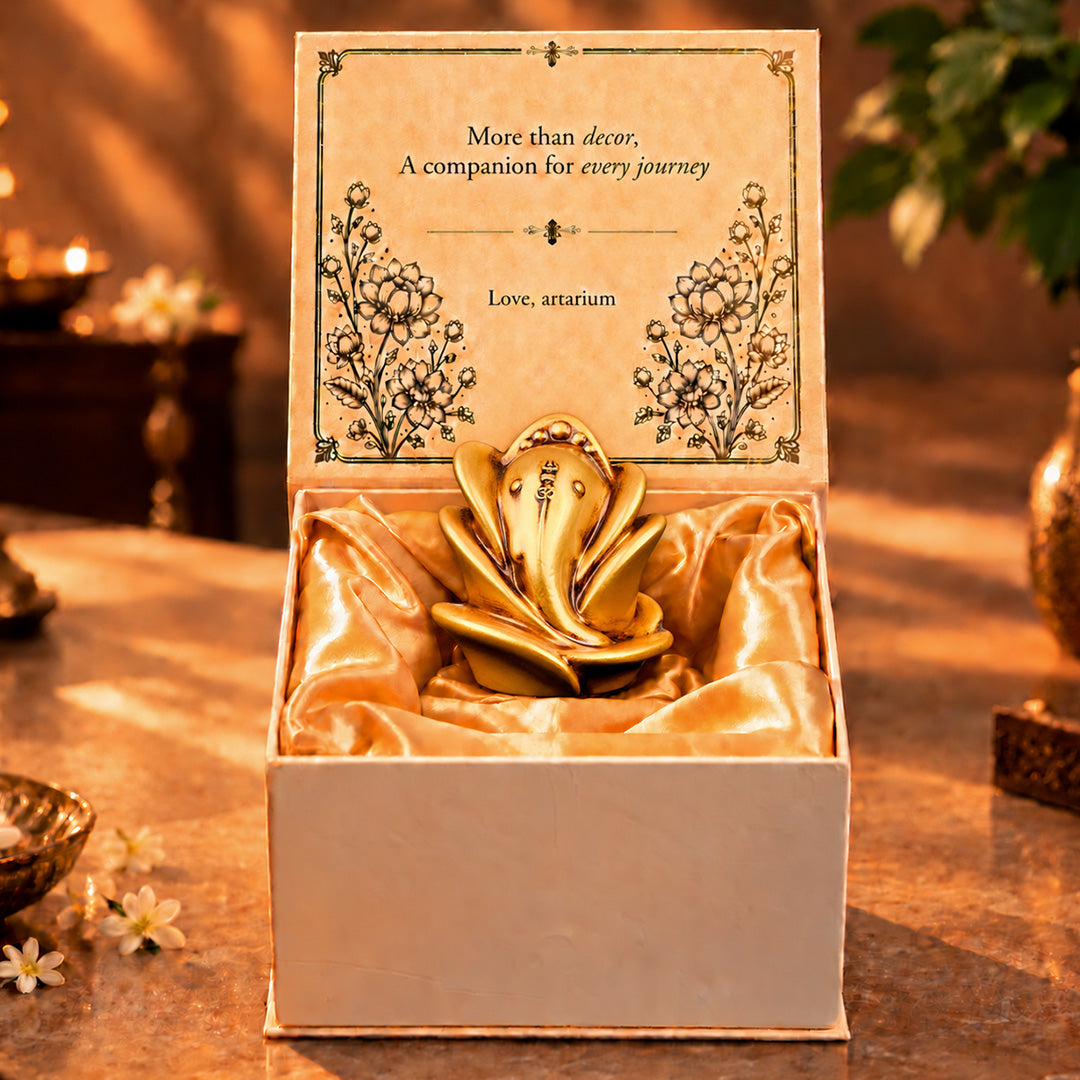 Rose Ganesha Idol With Premium Packagingย